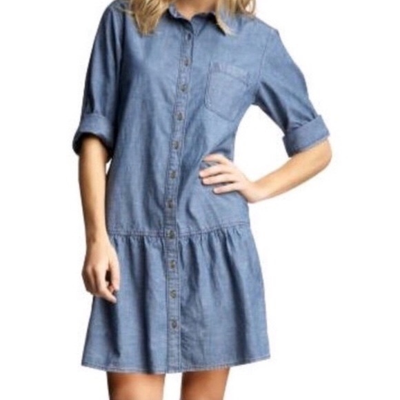 gap chambray dress